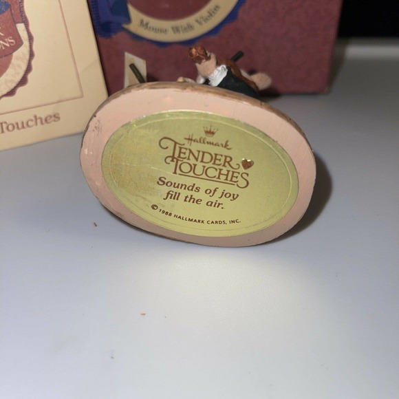 MINT! 1988 HALLMARK TENDER TOUCHES SOUNDS OF JOY FILL THE AIR Mouse Violin -SS - Picture 7 of 11